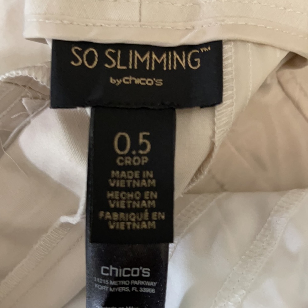 Chico's So Slimming Crop Ankle Pants Size 0.5 - Picture 7 of 7